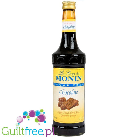 Monin Sugar Free Chocolate Syrup, 0,75L USA - syrop bez cukru i kalorii do kawy, smak czekoladowy