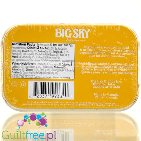Big Sky Mints Kettle Corn - sugar-free powdered lozenges with roasted popcorn flavor