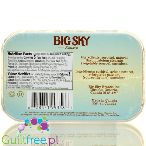 Big Sky Mints Marshmallow - sugar-free powdered lozenges with marshmallow flavor