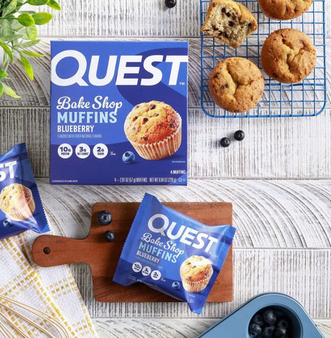 Quest Bakery Shop Blueberry Muffin - jagodowy muffin proteinowy 10g białka
