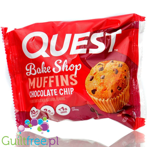 Quest Bakery Shop Chocolate Chip Muffin - muffin proteinowy z kawałkami czekolady 10g białka