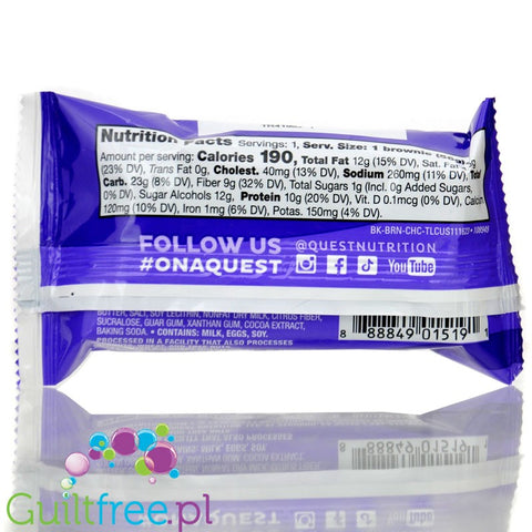 Quest Bakery Shop Chocolate Brownie - proteinowe brownie z czekoladą 10g białka