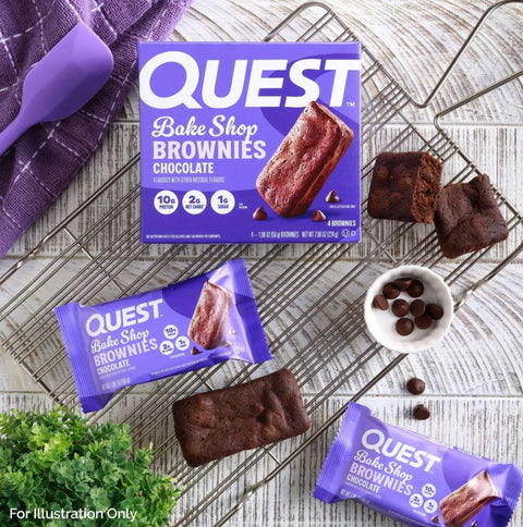 Quest Bakery Shop Chocolate Brownie - protein brownie with chocolate 10g protein