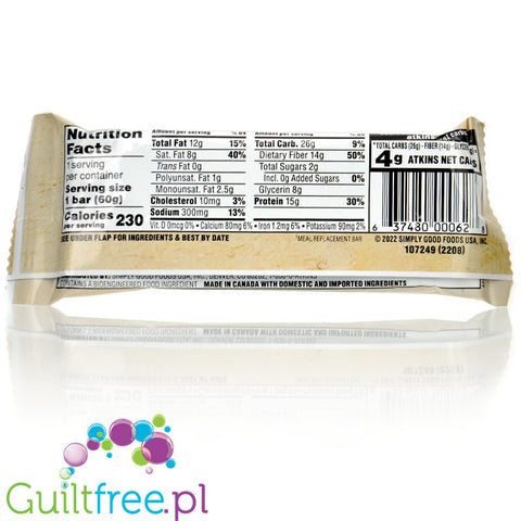 Atkins Meal Vanilla Caramel Pretzel - protein bar with caramel and salted pretzels 17g protein & 200kcal