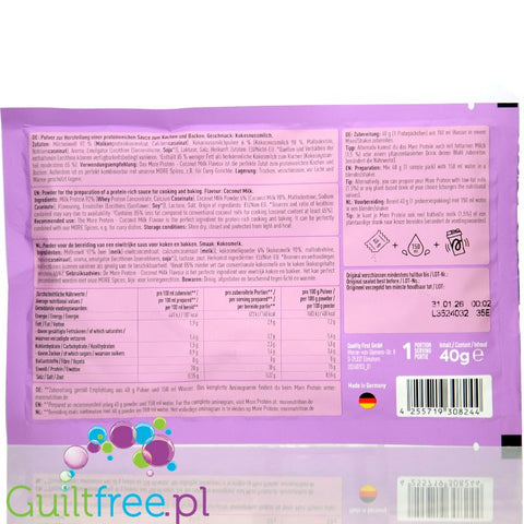 More Nutrition Total Protein Coconut Milk sachet - instant protein coconut milk mix