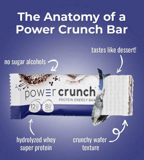 Power Crunch Chocolate Chip Cheesecake - a protein cheesecake flavored wafer with white and milk chocolate