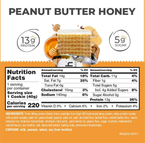Power Crunch Peanut Butter Honey PUDEŁKO x 12 SZT - proteinowe wafelki ze stewią