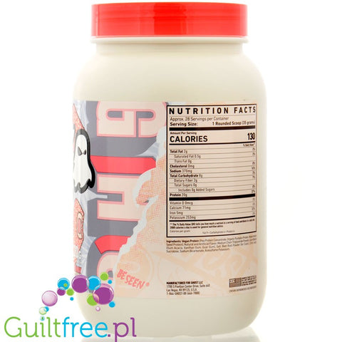 Ghost Vegan Protein Strawberry Shortcake - vegan protein supplement without soy and gluten, Strawberry Cake flavor