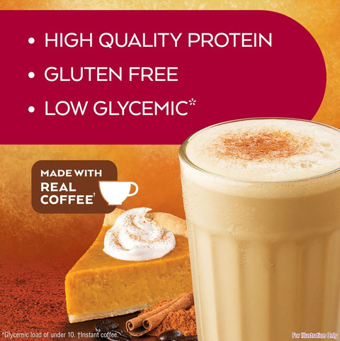 Atkins RTD Protein Shake, Pumpkin Spice Latte - ready-made protein shake with vitamins and coffee, limited edition