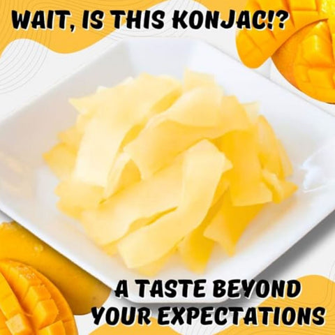 Marukin Fruity Konjac Strips, Miracle Gummy Mango 60kcal - japońskie wegańskie żelki w paskach
