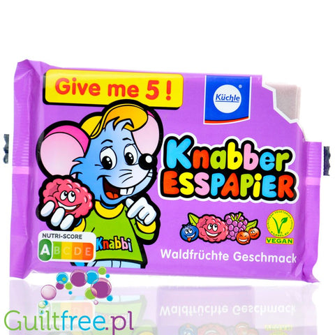 Küchle Knabber Esspapier - colored sugar-free edible paper with fruit flavor