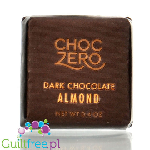 Choc Zero Keto Bark, Dark Chocolate Sea Salt & Almonds - ciemna czekoladka bez cukru z migdałami