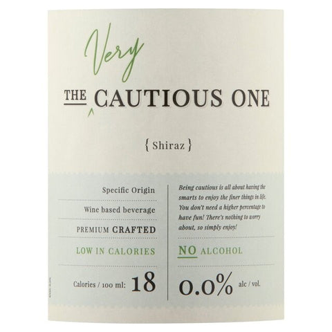 De Bortoli The Very Cautious One Shiraz 0% - non-alcoholic red semi-dry wine 19kcal, Australia