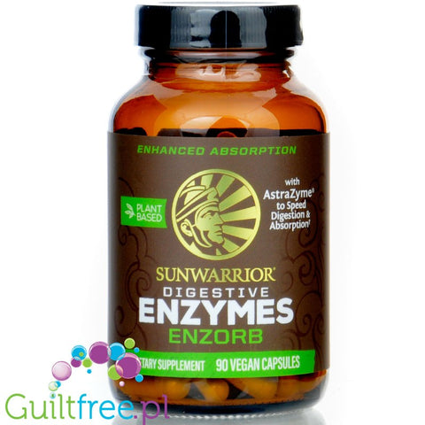 Sunwarrior Enzorb Digestive Enzymes - vegan carbohydrate and protein digestive enzyme capsules