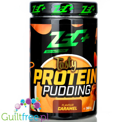 Zec+ Tasty Protein Pudding Caramel - deser białkowy z BCAA i witaminami 0,36KG