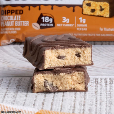 Quest Bar Dipped Chocolate Peanut Butter - baton orzechowy w polewie, 17g białka & 170kcal