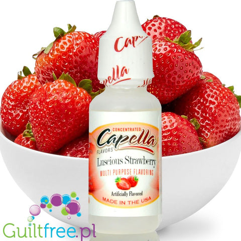 Capella Luscious Strawberries - concentrated food flavor without sugar and without fat