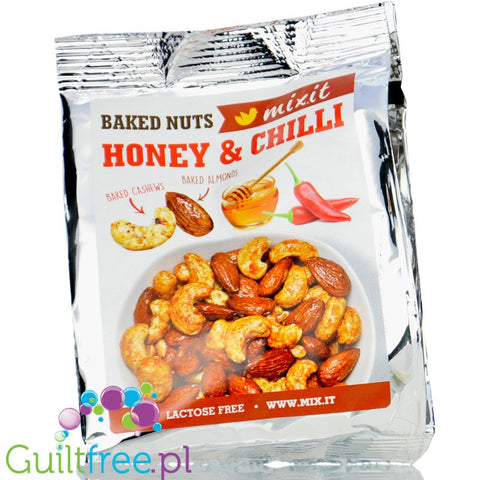 Mixit Honey & Chilli Nuts 60g - roasted cashews and almonds with honey and chili