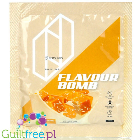 NeoSupps Flavor Bomb Salted Caramel 9kcal - fiber sweetener powder, Salted Caramel