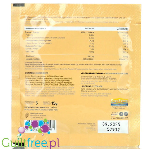 NeoSupps Flavor Bomb Cinnamon Flakes 7kcal fiber sweetener powder, Cinnamon Flakes