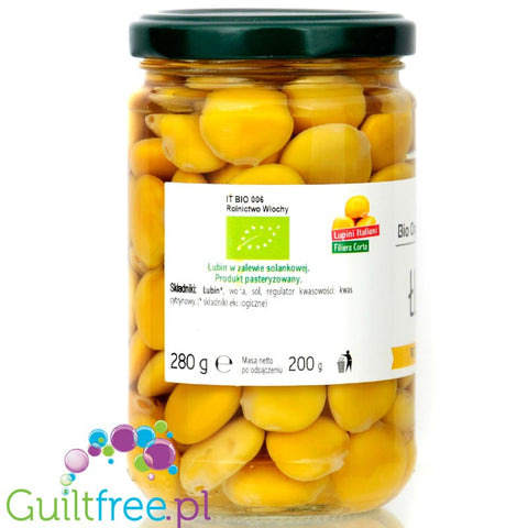 Bio Organica Italia Lupin - organic lupin in brine, soy and chickpea alternative