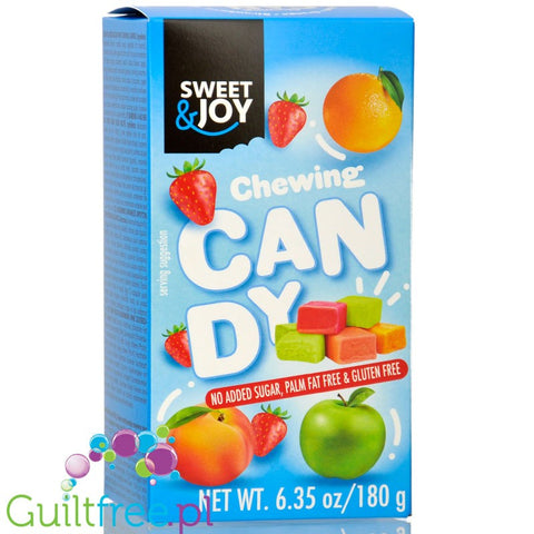 Sweet & Joy Fruit Chewing Candy 180g - miękkie owocowe cukierki do żucia bez cukru