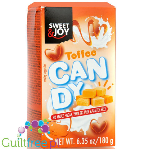 Sweet & Joy Fruit Toffee Candy 180g - miękkie  cukierki tofi do żucia bez cukru