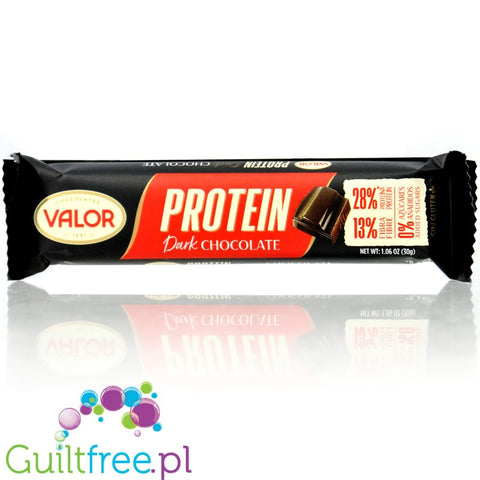 Valor Protein Dark Chocolate - batonik z ciemnej czekolady proteinowej bez cukru