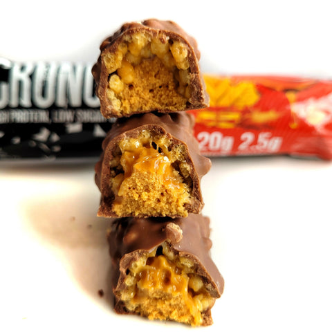 Warrior Crunch Maple Syrup - 20g protein bar with sugar-free maple syrup flavored caramel
