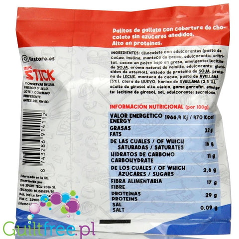 FitStyle Mini Stick Cookie - proteinowe paluszki a la Pocky w polewie czekoladowej bez dodatku cukru