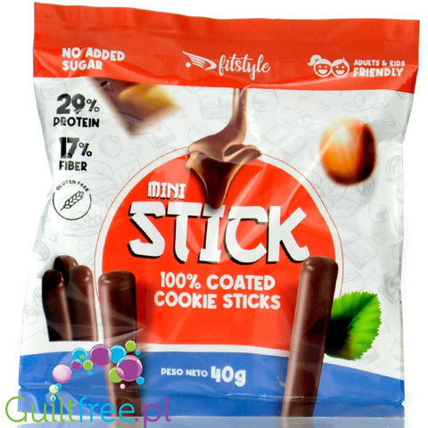 FitStyle Mini Stick Cookie - proteinowe paluszki a la Pocky w polewie czekoladowej bez dodatku cukru