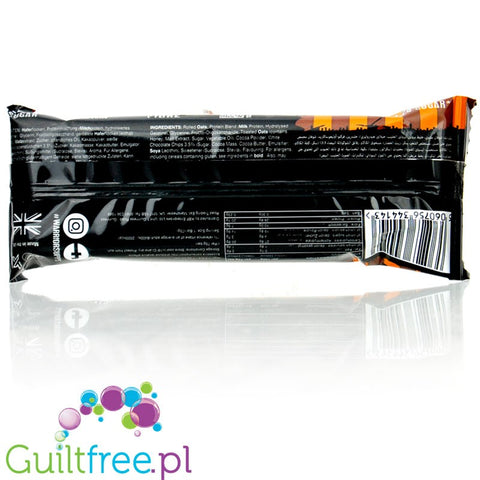 Warrior Raw Protein Flapjack Chocolate Orange - oat protein bar ultra low in sugar