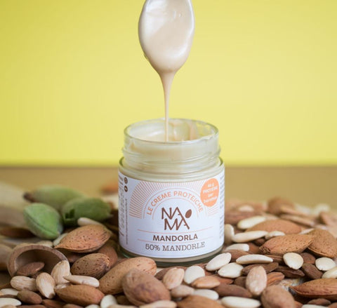 NaMa Le Creme Proteiche Mandorla 50% migdałów - wegański migdałowy krem proteinowy  bez cukru