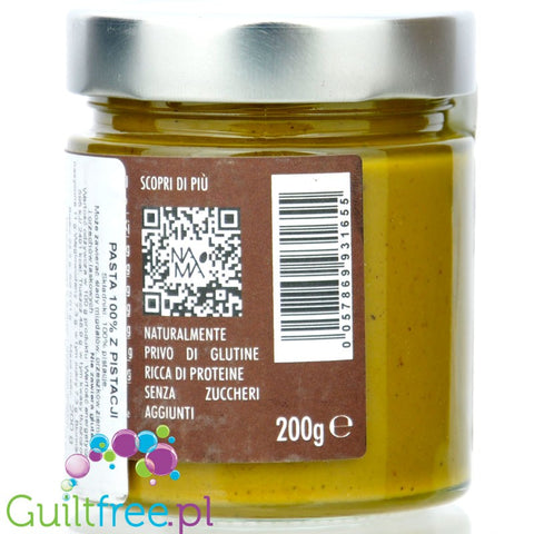 NaMa Crema Integrale di Pistacchi - Italian cream made from 100% Sicilian pistachios with no additives