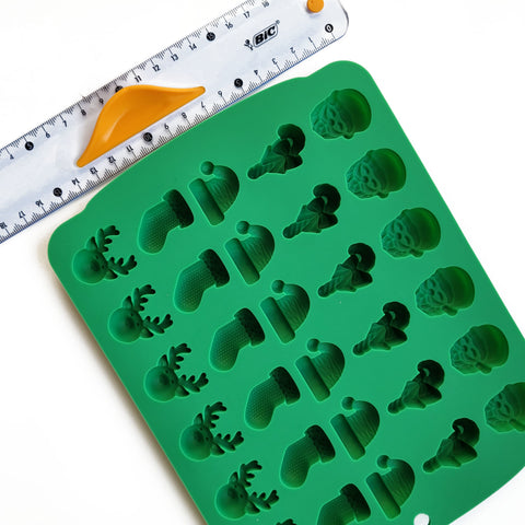 Silicone mold for marshmallows, jelly beans and chocolates, Christmas, Christmas tree green