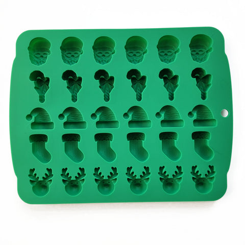 Silicone mold for marshmallows, jelly beans and chocolates, Christmas, Christmas tree green