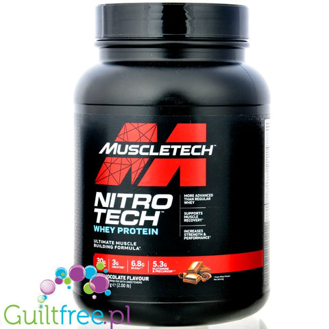 MuscleTech Nitro-Tech Whey Protein Milk Chocolate 0.9kg - whey protein, peri-workout nutrient with creatine