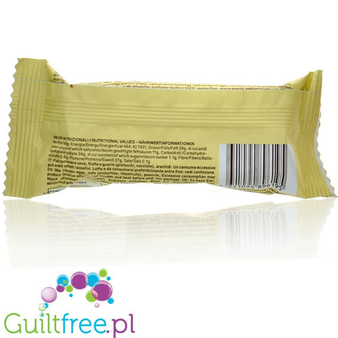 Wana WaffAnd'Cream White Chocolate & Gianduja Cream - bezglutenowy wafelek w czekoladzie z kremem proteinowym 12g białka