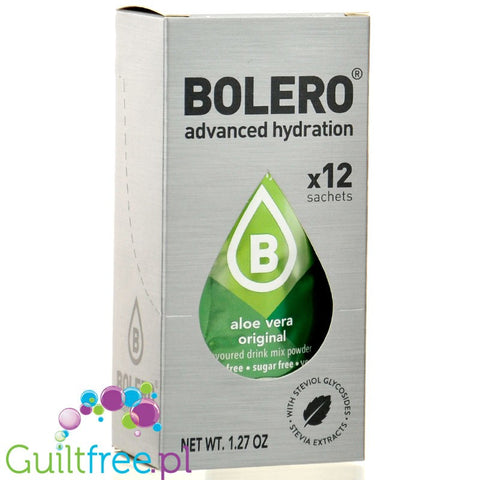 Bolero Sticks Aloe Vera Original 12 x 3g - instant sachets for sugar-free drinks with aloe vera