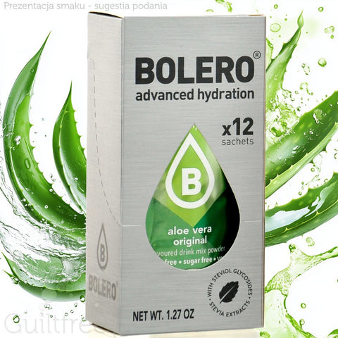 Bolero Sticks Aloe Vera Original 12 x 3g - instant sachets for sugar-free drinks with aloe vera