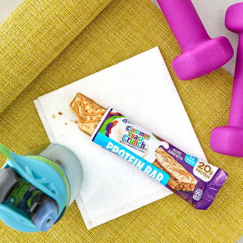 General Mills Snack Bar Cinnamon Toast - sugar-free protein bar with cereal and almond butter 20g protein