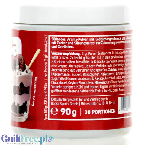 Rocka Nutrition Smacktastic Choco Gingerbread 90g - wegański słodzący aromat Pierników w czekoladzie