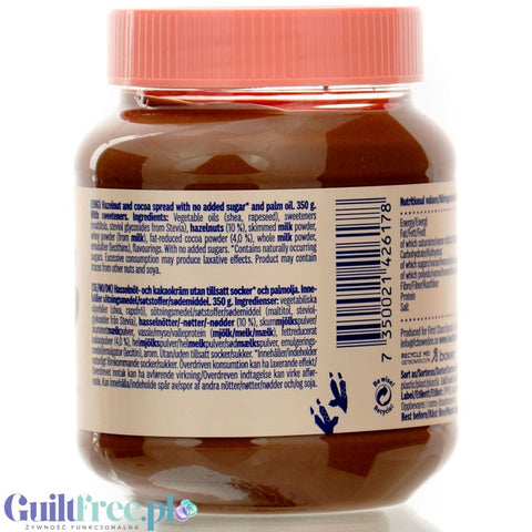 HealthyCo Nella Hazelnut & Cocoa - krem czekoladowy z orzechami laskowymi, bez cukru i oleju palmowego