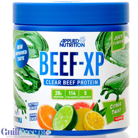 Applied Clear Beef XP Clear Beef Protein Citrus Twist - beef protein, dairy-free protein supplement 92% protein