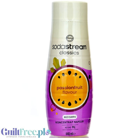 SodaStream No Sugar Passionfruit 440ml / 9L - syrup / concentrate for sugar-free water, Passionfruit, Maracuja