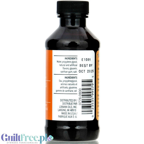 LorAnn Oils Bakery Emulsion, Cookie Butter professional flavoring emulsion without fat, Butter Cake 118ml