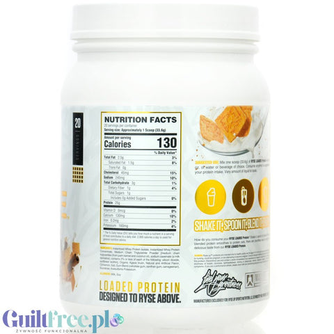 Ryse Loaded Protein Cinnamon Toast 0.67kg - protein supplement with WPC and WPI, 25g protein
