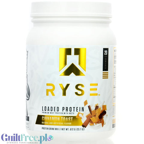 Ryse Loaded Protein Cinnamon Toast 0.67kg - protein supplement with WPC and WPI, 25g protein