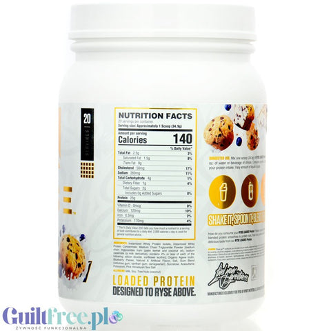 Ryse Loaded Protein Bluebbery Muffin 0.7kg - protein supplement with WPC and WPI, 25g protein