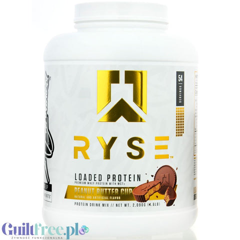 Ryse Loaded Protein Chocolate Peanut Butter Cup 1.8KG - protein supplement with WPC and WPI, 25g of protein